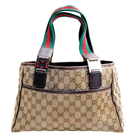 gucci red monogram bag|vintage gucci monogram tote bag.